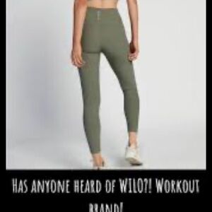 Olive Green High-Waisted Leggings